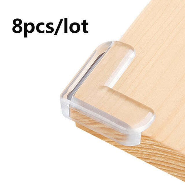New 12pcs 8pcs Child Baby Safety Silicone Protector Table Corner Edge Protection Cover Children Anticollision Edge & Guards