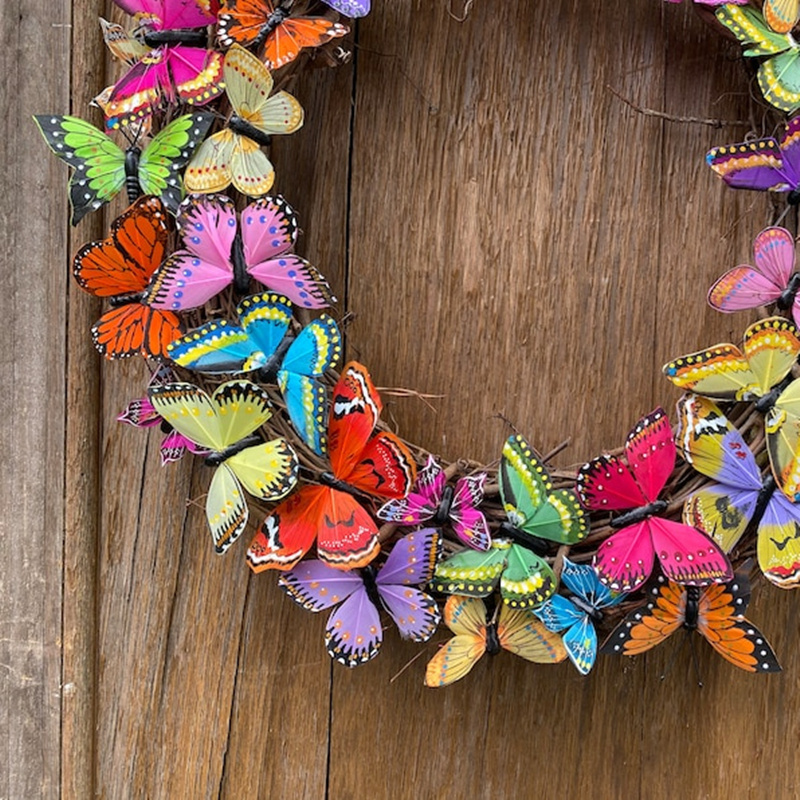 Beautiful Butterflies for Spring Door Decor
