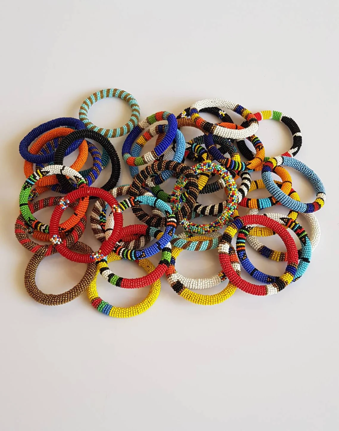 30pcs bracelets , African bangles , assorted bracelets, maasai bangles , African bracelets.