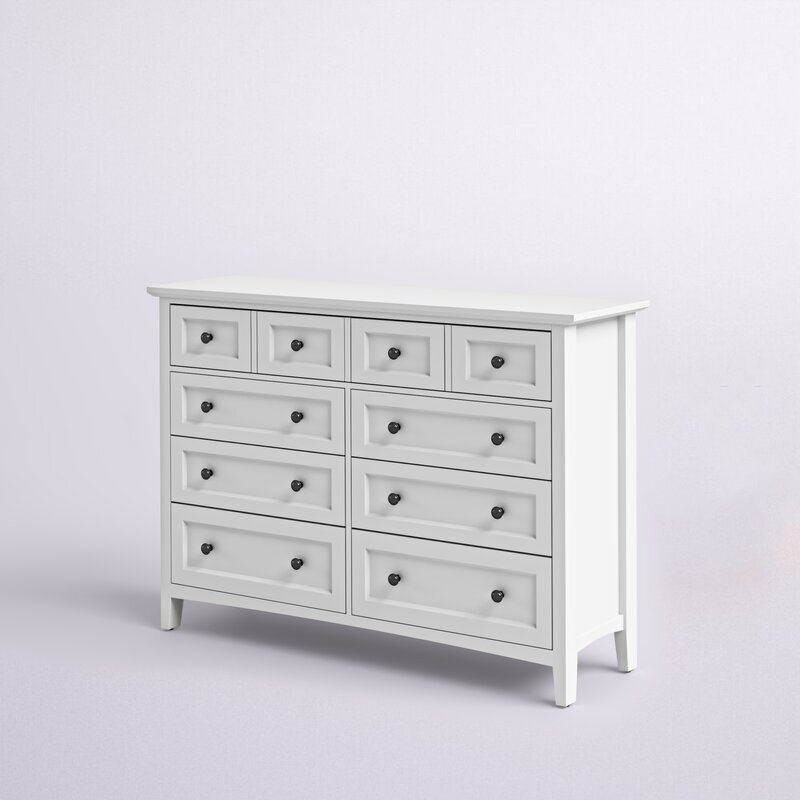 8 Drawer 60” W Double Dresser