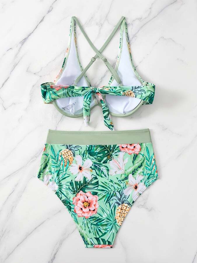 Sexy Floral  Steel Holder One-piece Swimsuit