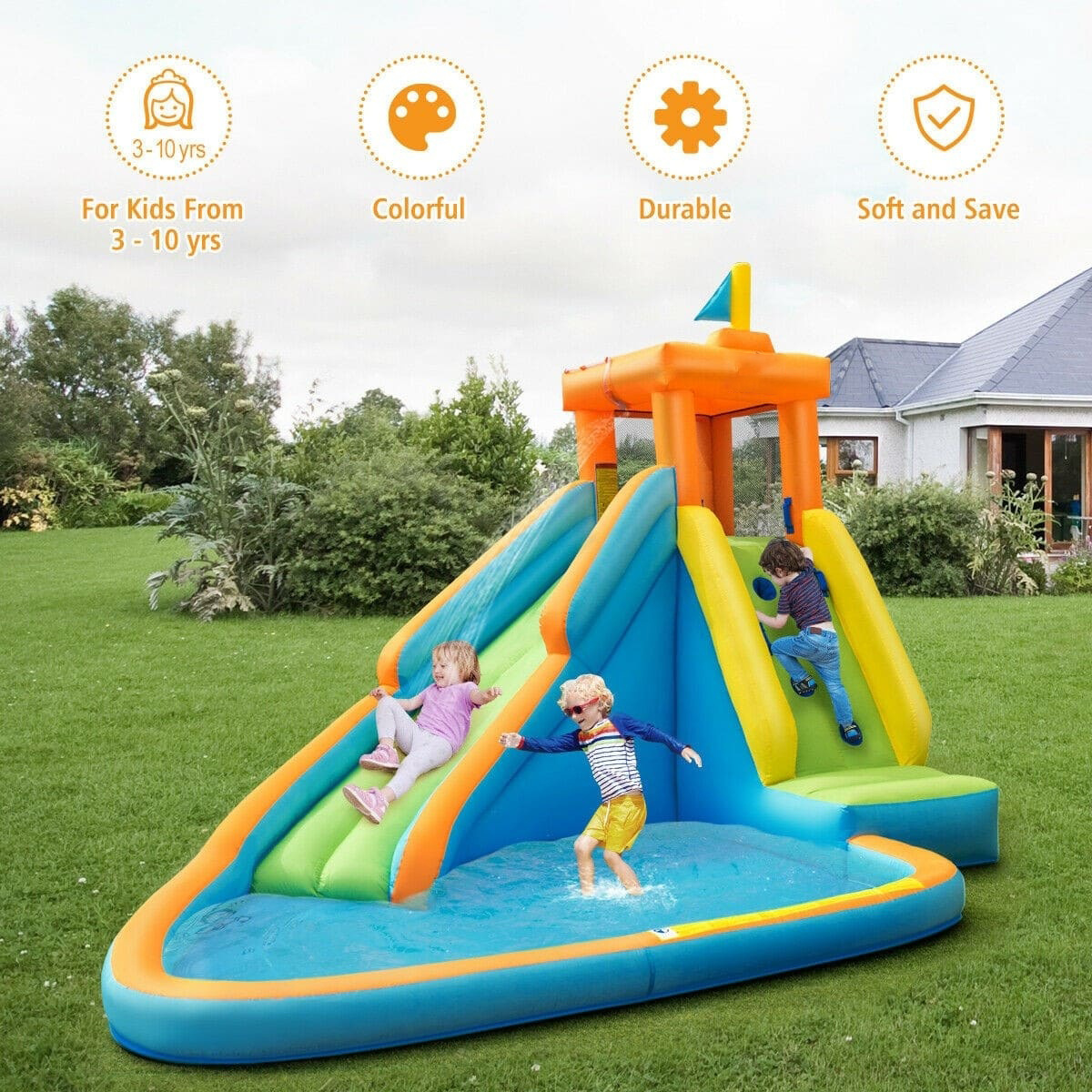 Inflatable Water Slide Kids Bounce House
