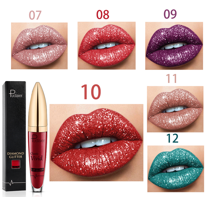 ✨2022 Hot Sale 50% OFF - 18 Color Diamond Shiny Long Lasting Lipstick