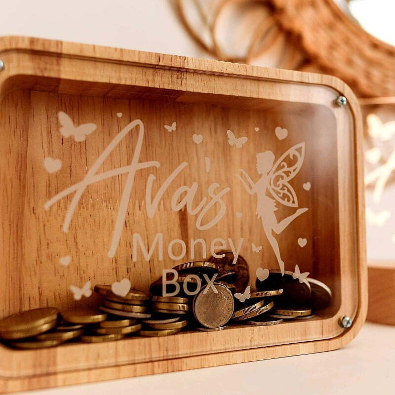 CUSTOM MONEY BOX - FAIRY DESIGN