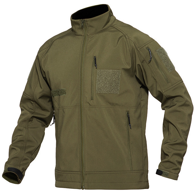 Men's Outdoor Leisure Windproof And Water-repellent Soft Shell Tactical Jacket