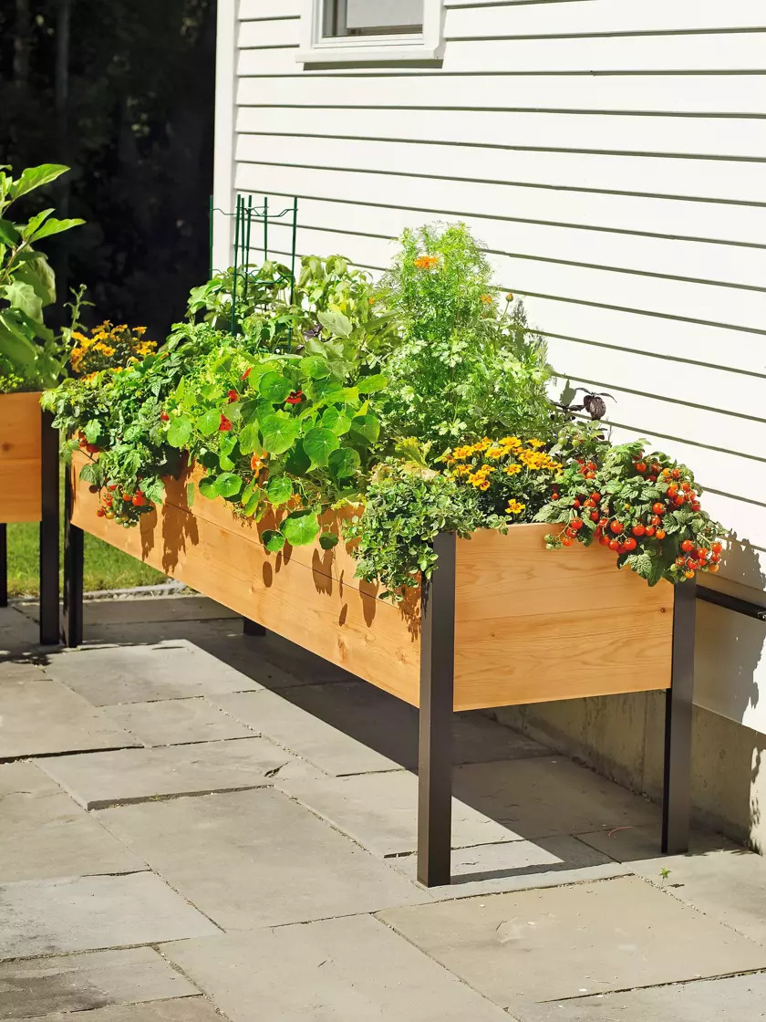 🔥Spring Clearance Sale🔥Self-Watering Eco-Stained Elevated Planter Box
