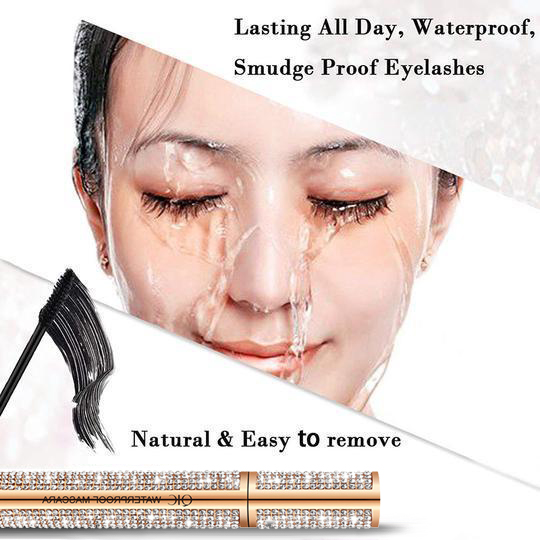 ✨2022 Hot Sale 50% OFF - 4D Flash Diamond Waterproof Silk Fiber Thick Lengthening Mascara