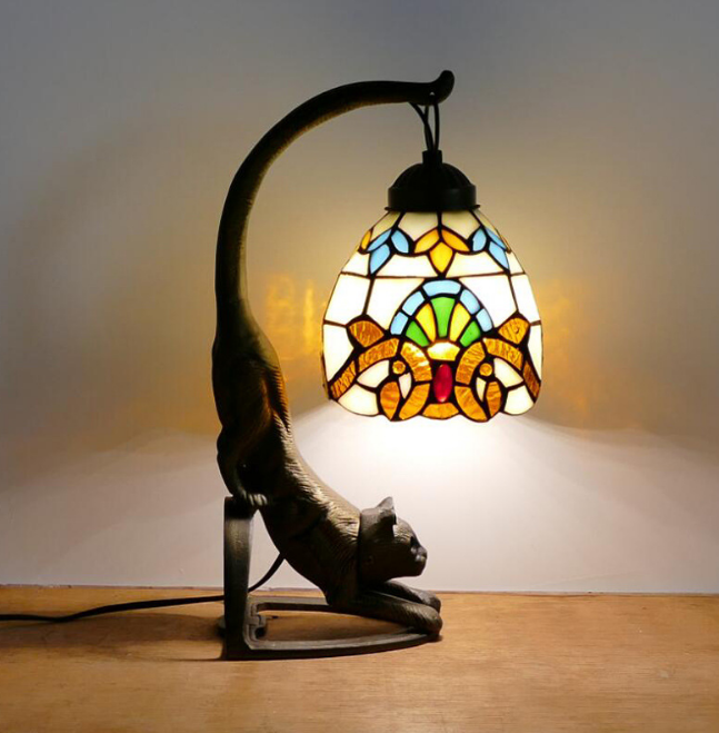 Vintage Style Stained Glass Cat Table Lamp(48% OFF )