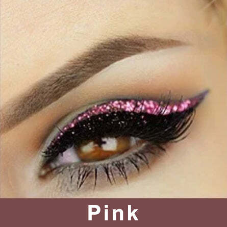 Reusable Eyeliner and Eyelash Stickers with Glitter