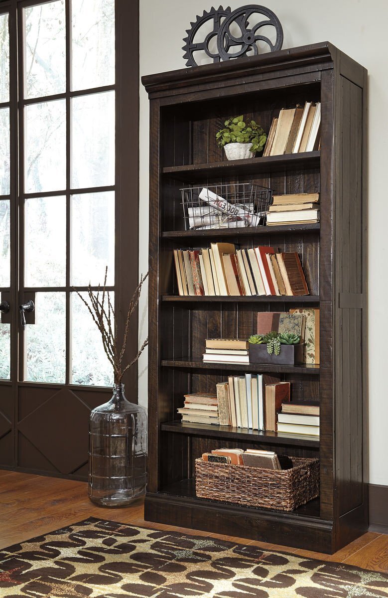 Townser Grayish Brown Bookcase