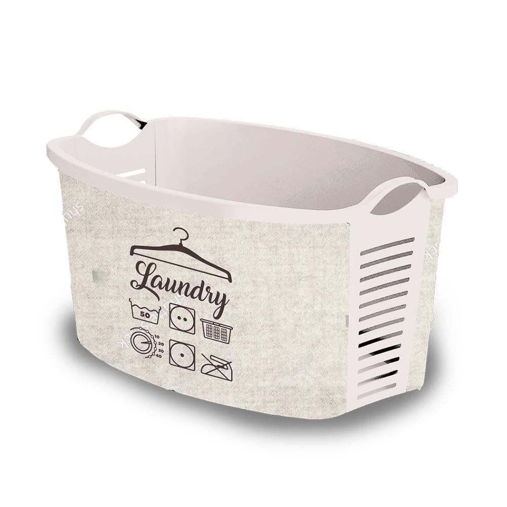 White Laundry Basket  