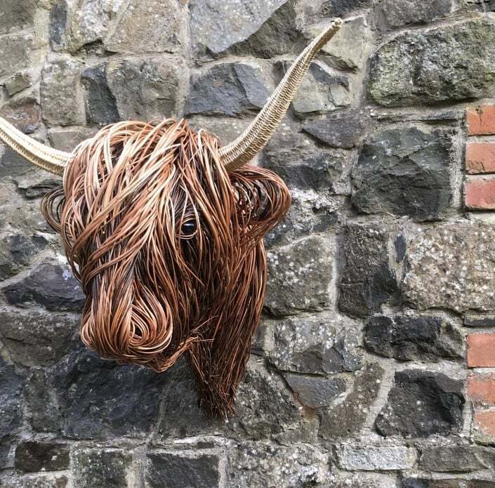 Woven Willow Highland Cow-?Father's Day Sale?