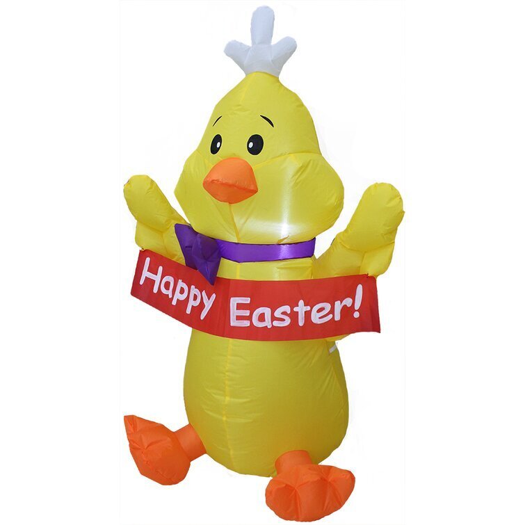 Happy Easter Chick Inflatable