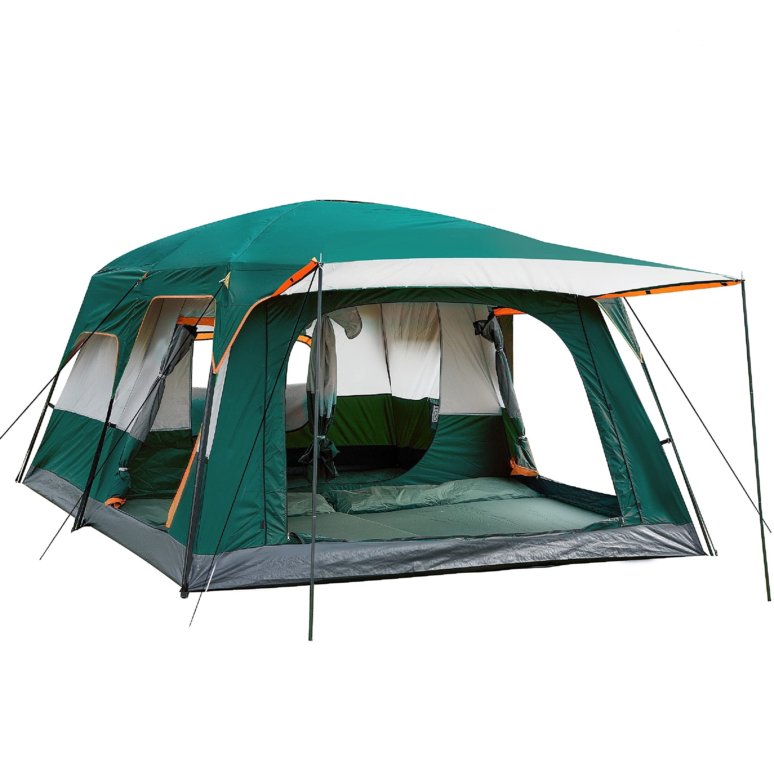Extra Large Tent 12 Person,Family Cabin Tents,2 Rooms