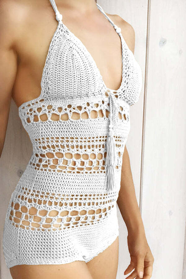 Crochet One Piece Swimsuit