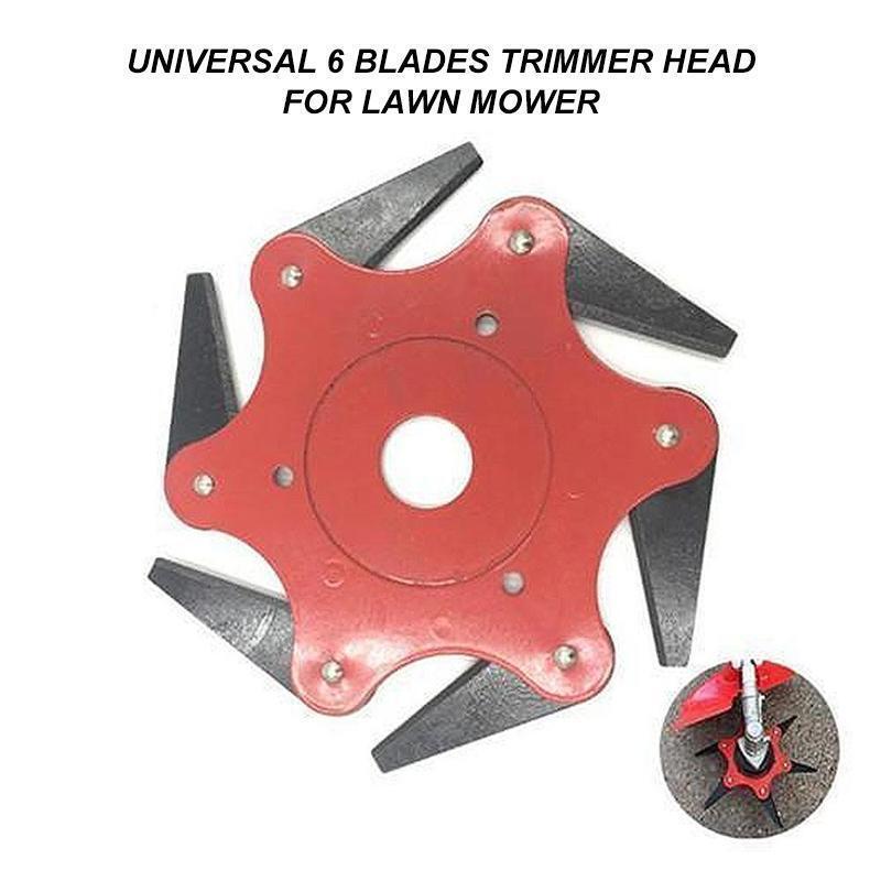 Universal 6-blade Trimmer Head for Lawn Mowers
