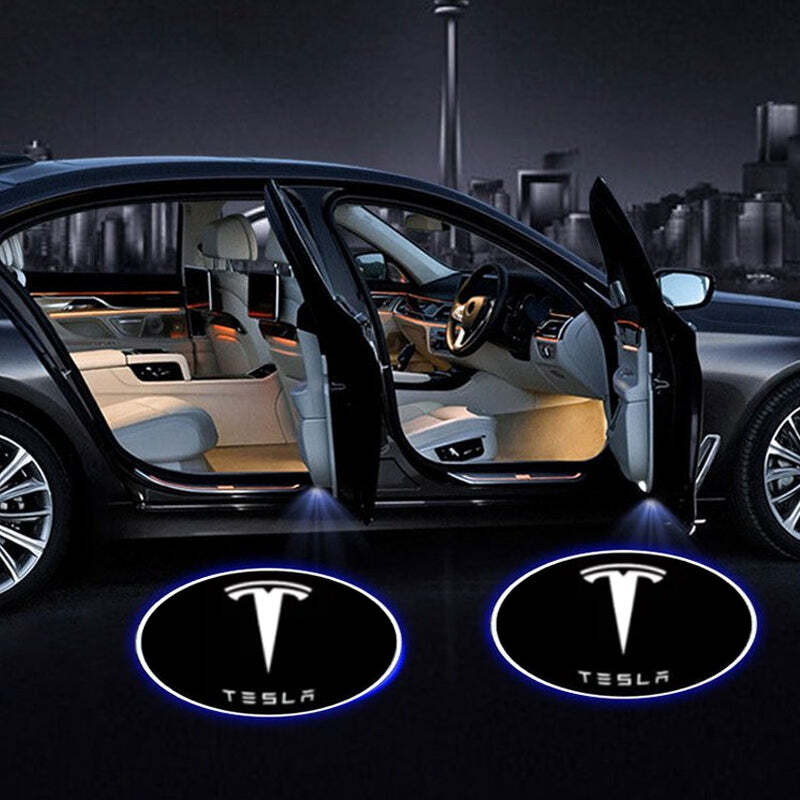 Tesla(Black) HD Car Welcome Light