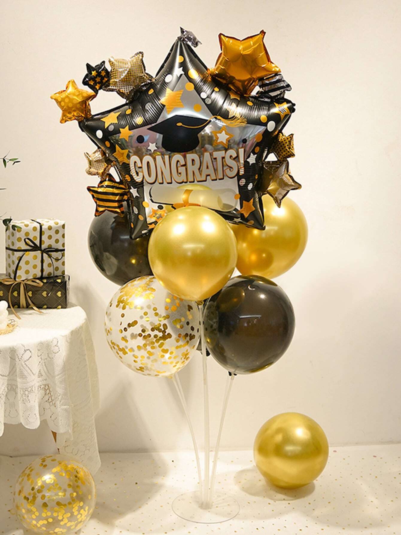 🔥Factory overstock - 9pcs Graduation Party Balloon Set, Latex Decorative Balloon For Graduation Party