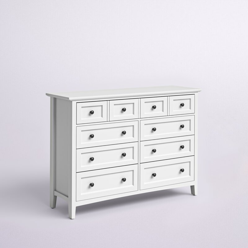 8 Drawer 60” W Double Dresser