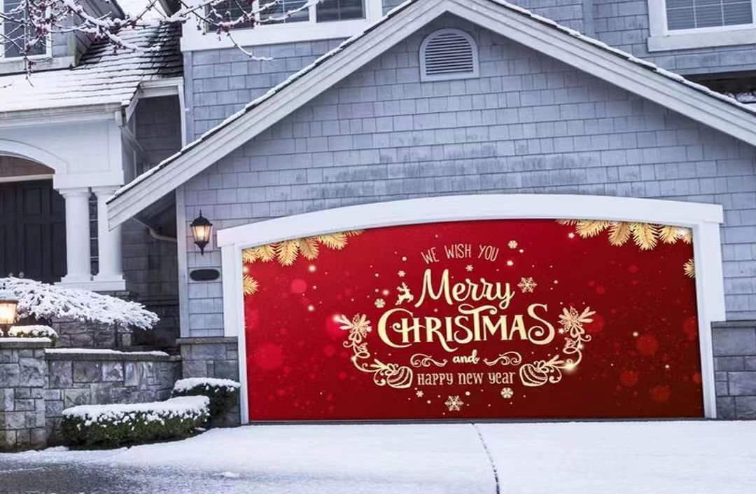 🔥 2022 New Sale -  Gold Christmas and New Year Garage Door