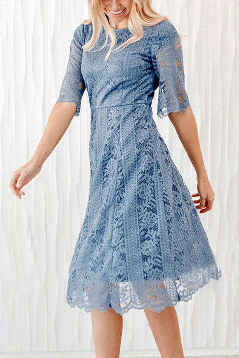 Annieyes Promise In My Heart Lace Midi Dress