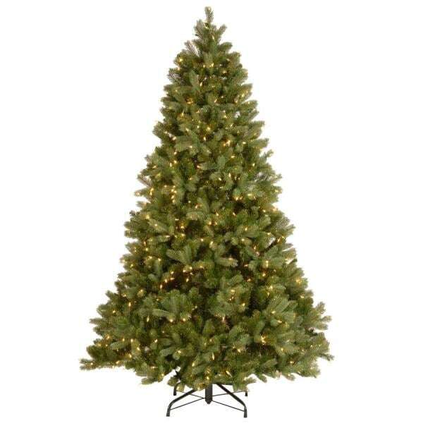 6-1/2 ft. Feel Real Downswept Douglas Fir Hinged Artificial Christmas Tree with 650 Clear Lights
