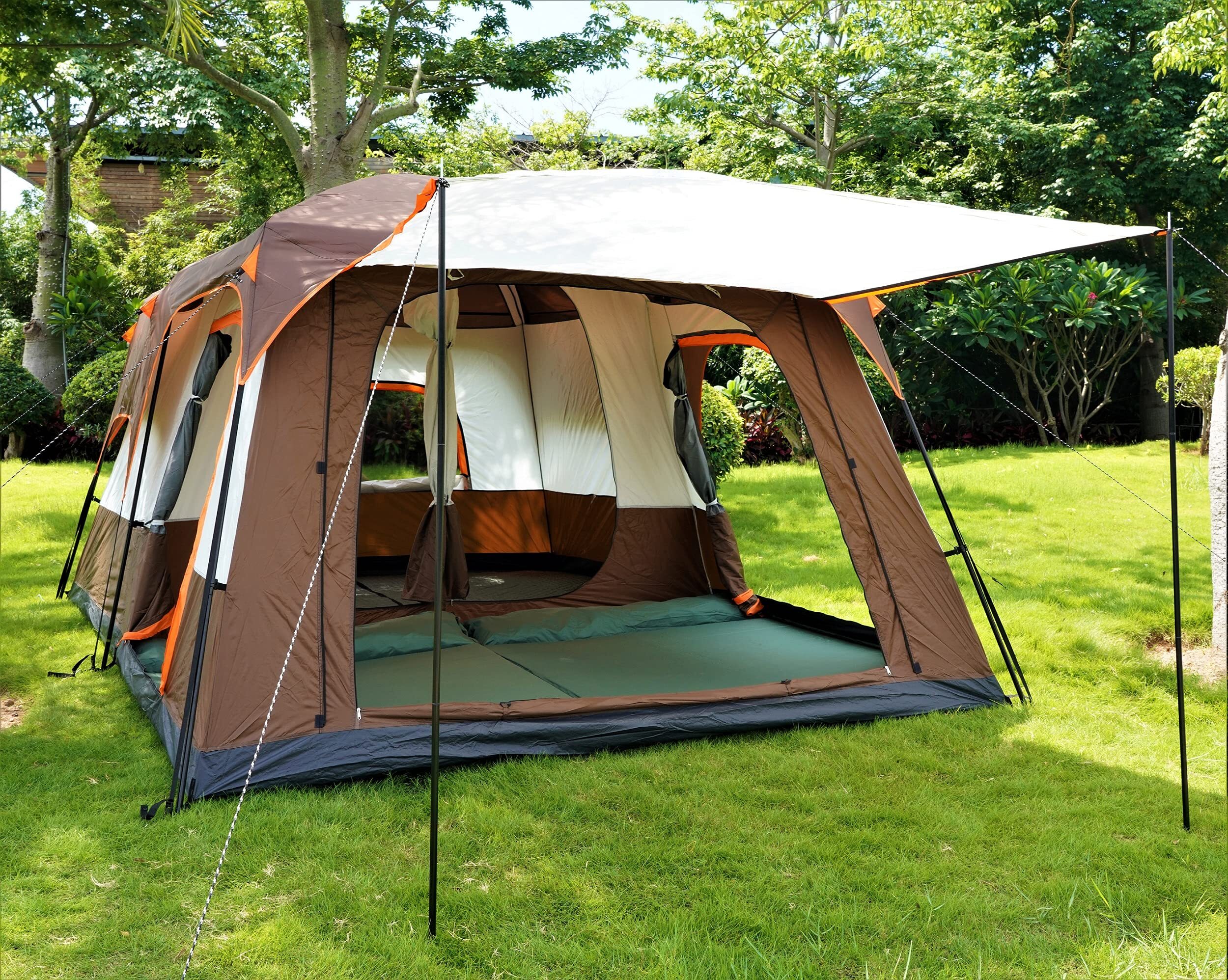 Extra Large Tent 12 Person,Family Cabin Tents,2 Rooms
