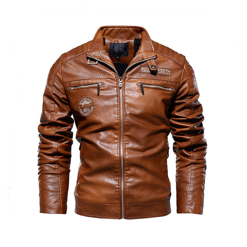 Fashion Modern Motorcycle Men's Leather Jacket