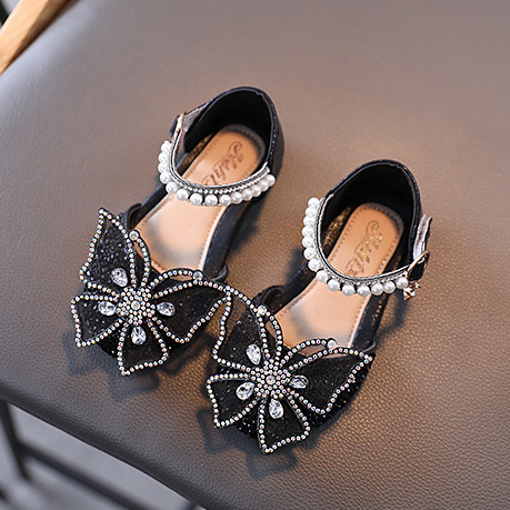 Girls Sweet Diamond Butterfly Princess Flat Sandals