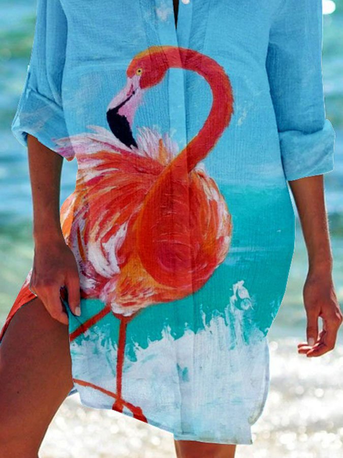 Graffiti Print Resort Shirt