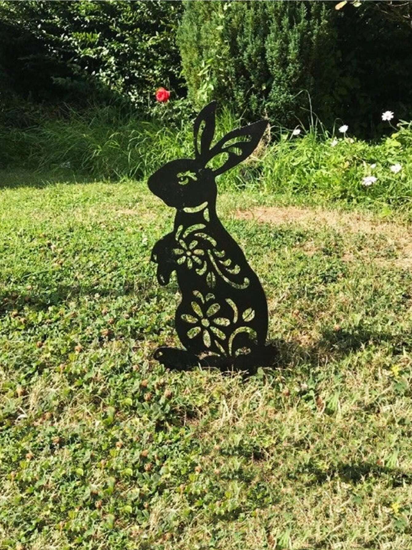 1pc Rabbit Design Decorative Garden Stake