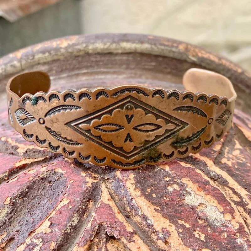 Solid Copper Indian Bracelet by Bell Trading Post