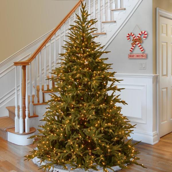 9 ft. Frasier Grande Artificial Christmas Tree with Dual Color LED Lights