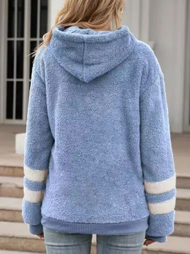 Long Sleeve Hooded Sweater Jacket