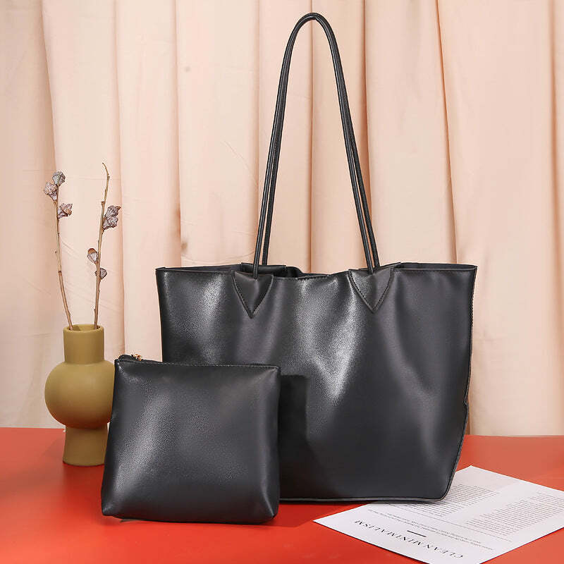Vintage Leather Tote Bag - Bynewpro