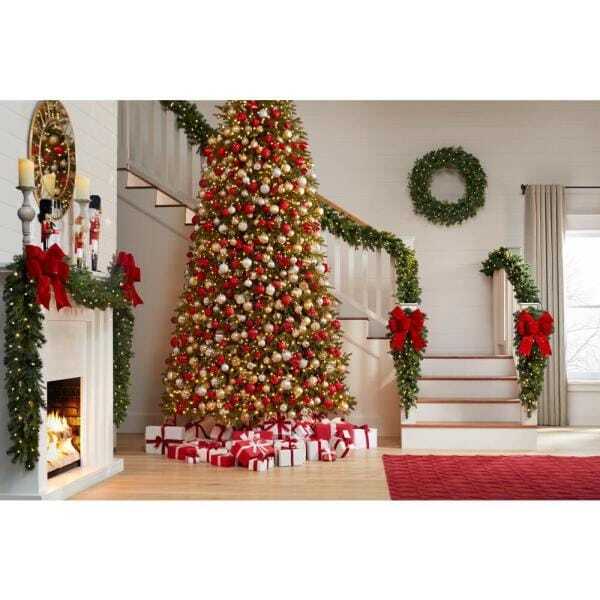 12 ft. Jackson Noble Fir LED Pre-Lit Artificial Christmas Tree with 2000 Color Changing Micro Dot Lights