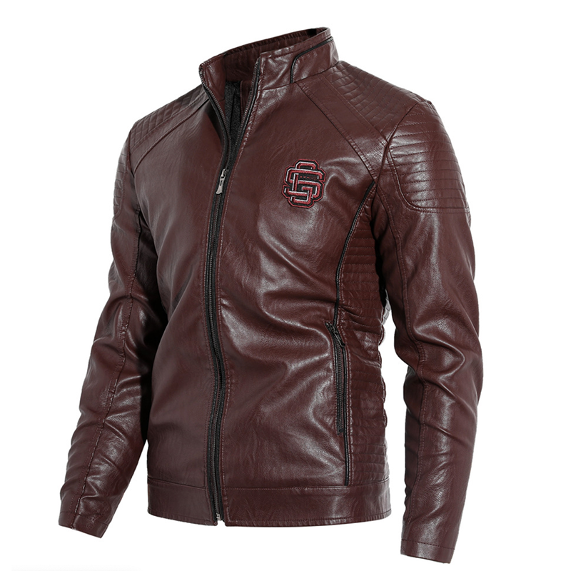 Leather Bomber Jacket Baseball Jackets For Men Autumn Winter Styles