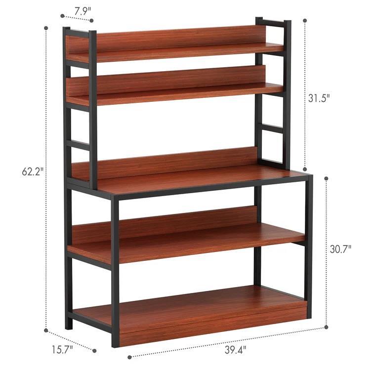 39.4'' Steel Standard Baker's Rack with Microwave Compatibility
