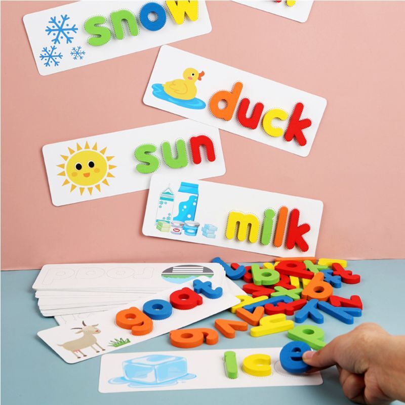 Montessori Wooden Spelling Game