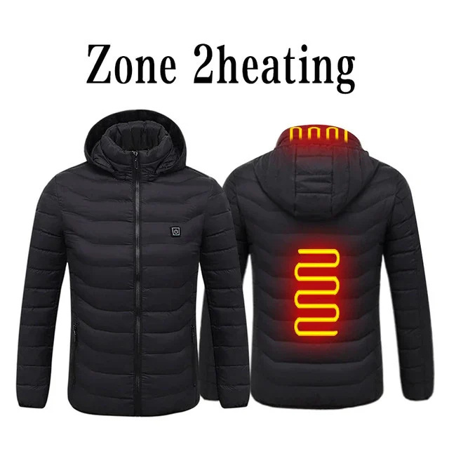 🔥Electric Heating Zone Jacket Winter Men's Women's USB Heated Warm Unisex Jacket Free Charging Set🔥