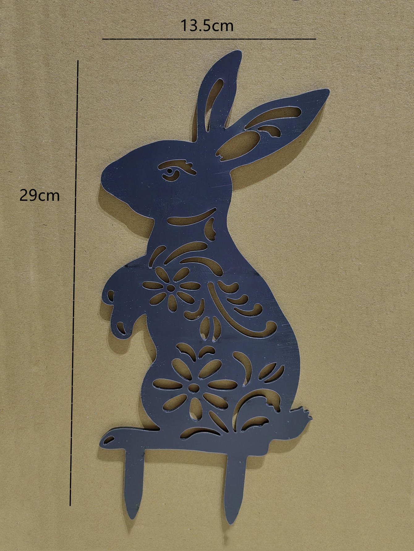 1pc Rabbit Design Decorative Garden Stake