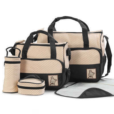 Baby Diaper Bag Suits For Mom Baby Bottle Holder Mother Mummy Stroller Maternity Nappy Bags Sets
