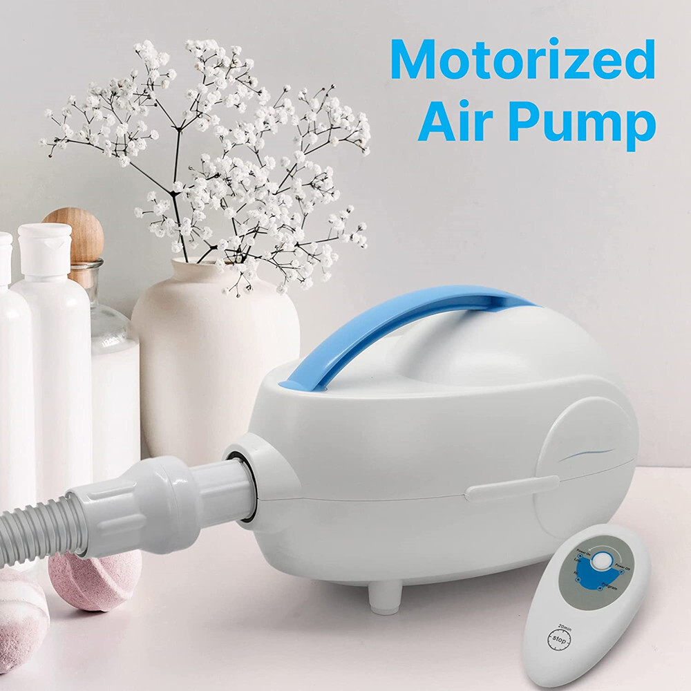 Waterproof Tub Massaging Spa, Full Body Bubbling Bath Thermal Massager Machine w/Heat with Motorized Air Pump and Aroma Clip for Oil