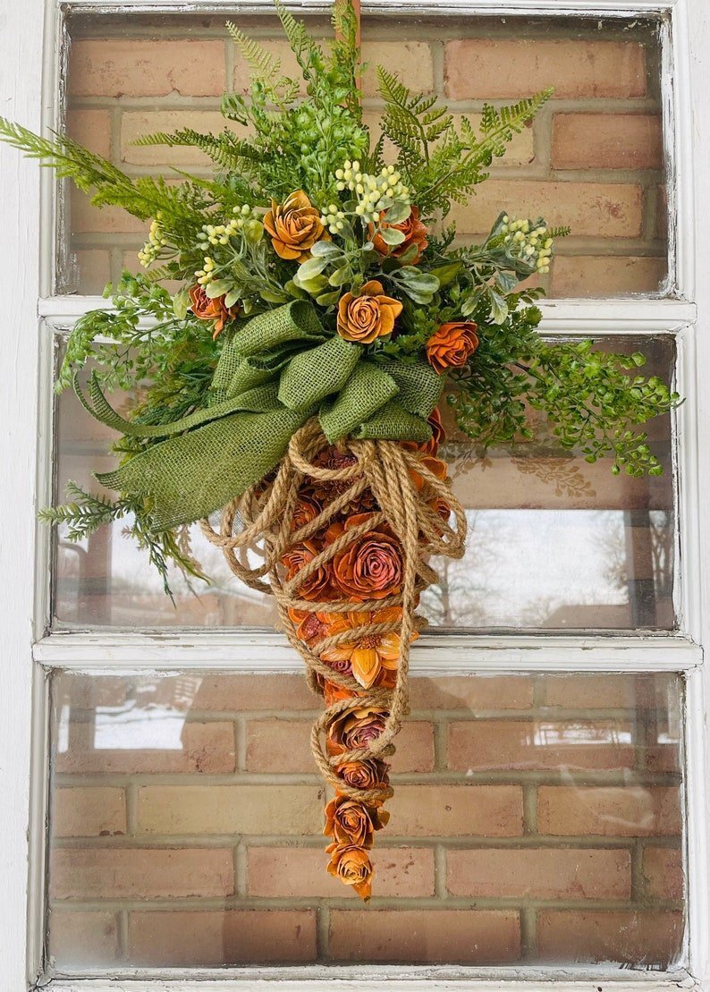 👋 Easter Sale - Rustic Organic Carrot Wreath (It's Spring Feeling)