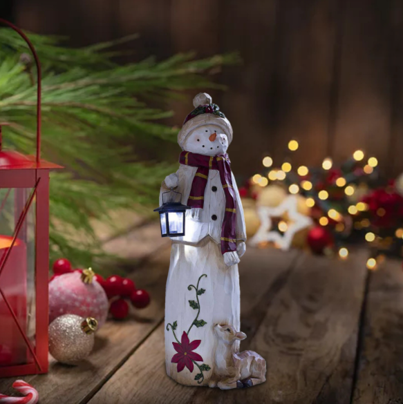 (🎄CHRISTMAS EARLY SALE-49% OFF) Woodland Snowman with Solar Lantern