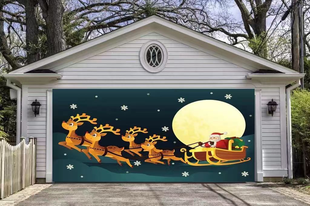 🔥 2022 New Sale -  Merry Christmas Garage Door Elk