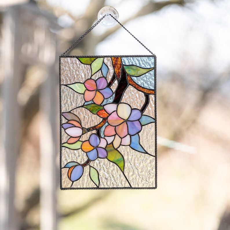 🔥LAST DAY 75% OFF 🎉Cardinal Stained Glass Window Panel🦜🦜