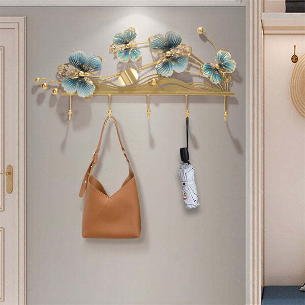 Fashion Light Luxury Behind The Door Hanging Clothes Hook Storage