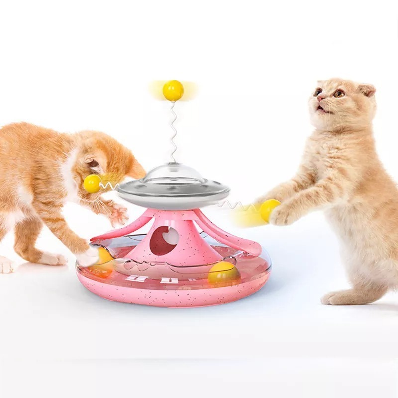 SPACE CAT - TREATS DISPENSER AND BALL TOY