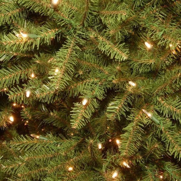 12 ft. Dunhill Fir Slim Artificial Christmas Tree with Clear Lights